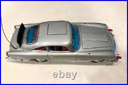 007 Aston Martin DB5 James Bond Tin Battery Car Original Box 1965 Japan Gilbert