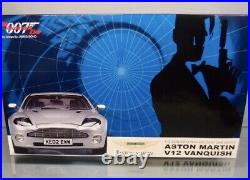 1/12 Kyosho Aston Martin V12 Vanquish 007 Bond Car Silver with Box K08603S