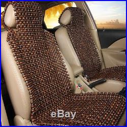1/2PCS Natural Wood Wooden Beaded Massage Auto Car Truck Seat Cover Cool Cushion