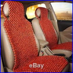 1/2PCS Natural Wood Wooden Beaded Massage Auto Car Truck Seat Cover Cool Cushion