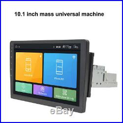 10.1 Android 8.1 1Din Car Stereo Radio GPS Wifi OBD2 Mirror Link Rotary Player