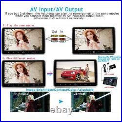 10.1 Headrest DVD Player Car Multimedia Back Seat Entertainment Monitor 1080P