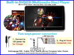 10.1 LCD HD Touch Screen Car Headrest DVD Player HDMI FM SD IR USB Game Player