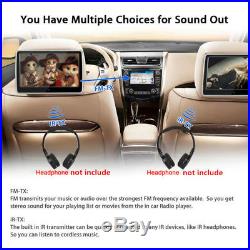 10.1 LCD HD Touch Screen Car Headrest DVD Player HDMI FM SD IR USB Game Player