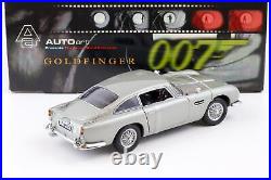 118 AUTOart Aston Martin DB5 Rhd James Bond 007 Goldfinger Silver Grey 70020