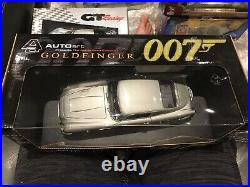 118 Autoart Goldfinger 007 James Bond ASTON MARTIN NEW MEGA RARE
