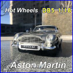 118 Hot Wheels ELITE Aston Martin DB5 Goldfinger 007 JAMES BOND Diecast Model