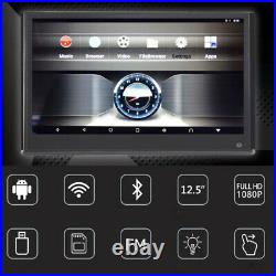12.5 LCD Touch Screen Car HD 1080P Headrest DVD Player Monitor Bluetooth USB SD