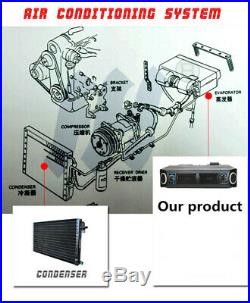 12V 15A 30W 32 Pass 4 Way Coil Car Under Dash Air Conditioner Evaporator Black