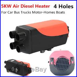 12V 4 Holes 5KW Air Diesel Heater Winter Auto Car Trucks Motor-Homes Warming Kit