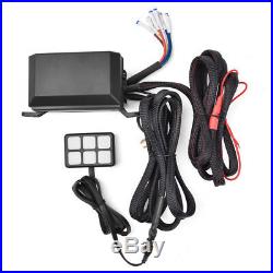 12V Universal 6 LED Switch Panel Relay Control Box+Wiring Harness for Car Truck