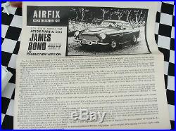 1960's Airfix James Bond Aston Martin Db5 Kit Car 124 Used Boxed