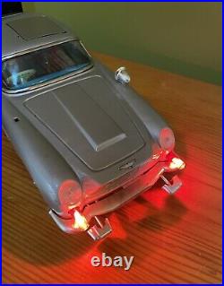 1965 Gilbert James Bond 007 Aston Martin DB5 Tin Battery Op & Original Box