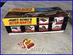 1965 James Bond 007 Aston Martin DB5 Tin Battery Op Car ORIGINA/Box All Working
