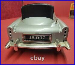 1965 James Bond 007 Aston Martin DB5 Tin Battery Op Car WithBox Gilbert WORKING