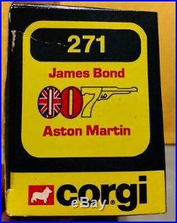 1979 Corgi #271 James Bond Aston Martin Die-cast 132 In Package James Bond 007