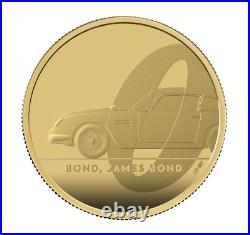 2020 James Bond 007 2oz Gold Proof £200, Aston Martin, Two Ounce, Box + COA, FDC
