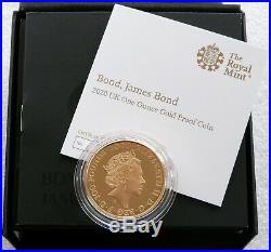2020 James Bond 007 Aston Martin £100 Pound Gold Proof 1oz Coin Box Coa