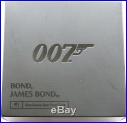 2020 James Bond 007 Aston Martin £100 Pound Gold Proof 1oz Coin Box Coa