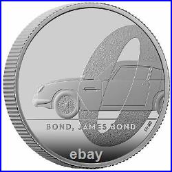 2020 James Bond 007 Aston Martin DB5 £1 Silver Proof 1/2oz Coin Box Coa