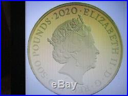 2020 Royal Mint James Bond 007 Aston Martin £500(5oz) Gold proof coin(1 of 58)