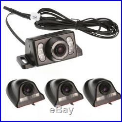 4CH 360° Car Mobile DVR Security Video Recorder +4 CCD Cameras+4CH LCD Monitor