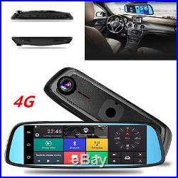 4G 8inch Touch GPS Car DVR Camera Mirror GPS WIFI Android 5.1 Dual Lens Recorder