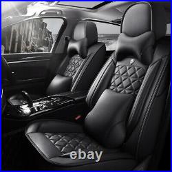 5 Seat PU Leather Full Set Luxury Car Seat Cover Cushion 6D Surround Breathable