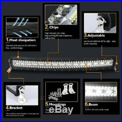 52 inch 975W 12D Curved Off road LED Light Bar 3-Rows Combo Beam Barra Led Bar