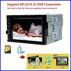 6.2 2Din Car Stereo Bluetooth Touch Screen Radio CD DVD with Camera Fast System