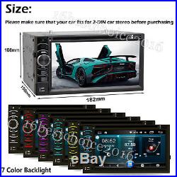 6.2 2Din Car Stereo CD DVD Player Radio Bluetooth Touch Screen with Rear Camera