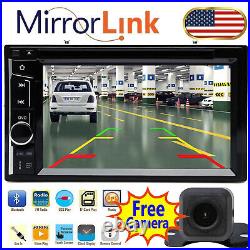 6.2 2Din Car Stereo Radio Bluetooth MP5 DVD CD Player FM AUX USB Mirror Link