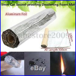 65sqft 5mm Car Sound Deadening Heat Shield Insulation Foam Mat withAluminum Foil