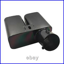 66mm Inlet Black Exhaust Tip Dual outlet Stainless Steel Car Tail Pipe Muffler