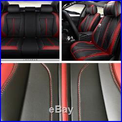 6D Surround Breathable Luxury Microfiber Leather Fit Car 5 Sits Cover Cushion