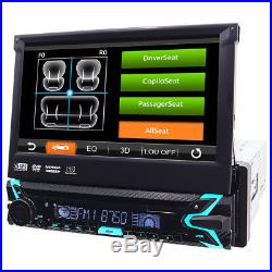 7''1Din Flip Out Stereo Radio GPS Navigation Car DVD Player Headunit Video IPOD