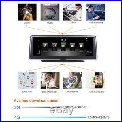 7.8 1080P Android5.1 Car Dash Camera Recorder Bluetooth Wifi FM GPS Navi Map 4G