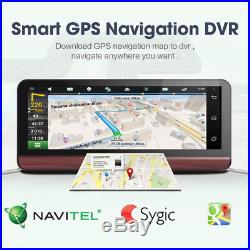 7.84'' 4G Car Dash Camera DVR WiFi Bluetooth GPS Navigation Video Recorder withMap