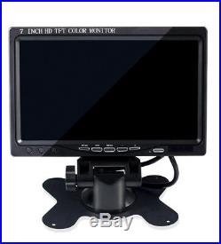 7 HD TFT Car AV/VGA/HDMI Monitor Built-in Speaker For CCTV Computer PC DVR Home