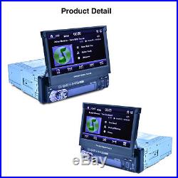 7 HD Touch Screen 1 DIN Car Bluetooth MP3 MP5 Player Rearview Radio FM AUX USB