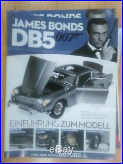 ASTON MARTIN DB 5 1/8 James Bond 007 EAGLEMOSS 1-86 Parts/ Magazine KOMPLETT