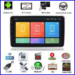 Android 9.1 10.1in Touch Screen Car Stereo Radio MP5 Player 16G GPS Mirror Link
