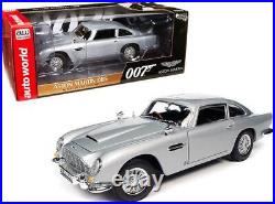 Aston Martin DB5 Coupe RHD Silver Metallic James Bond 007 Movie 1/18 Diecast Car