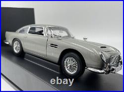 Autoart 1/18 Aston Martin DB5 Bond Version RH Drive Silver 70020 Goldfinger MINT