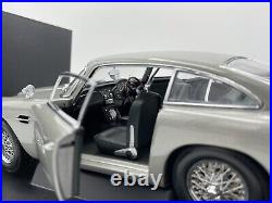 Autoart 1/18 Aston Martin DB5 Bond Version RH Drive Silver 70020 Goldfinger MINT
