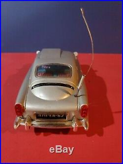 Battery Operated James Bond Aston Martin Tin Toy Gilbert tested