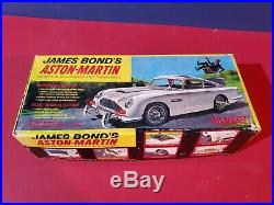 Battery Operated James Bond Aston Martin Tin Toy Gilbert tested