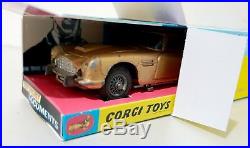CORGI 261 Bond 007 Goldfinger ASTON MARTIN DB5 Diecast Model Car In Repro Box b