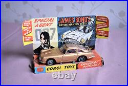 CORGI TOYS 261 JAMES BOND 007 (ASTON MARTIN DB5) 1960s VINTAGE SUPERB