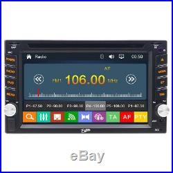Car Audio 2-Din 6.2 Touchscreen Dvd Cd Player Bluetooth Stereo Radio GPS+Camera